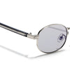 Charli  | Light Black Oval Sunglasses | Silver Frame - MG7653