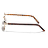 Charli  | Brown Oval Sunglasses | Golden Frame - MG7656