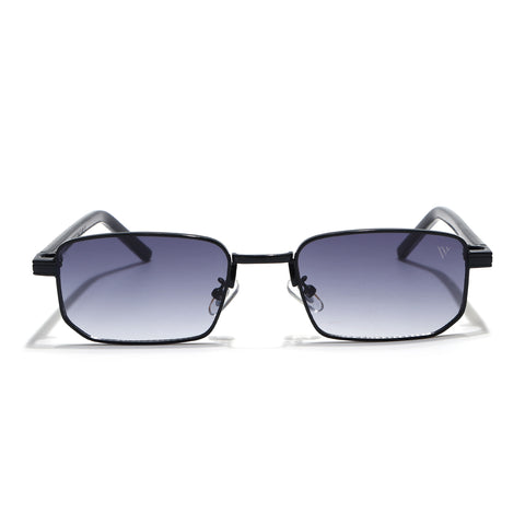 Nomad | Grey & Clear Rectangle Sunglasses | Black Frame - MG7647)