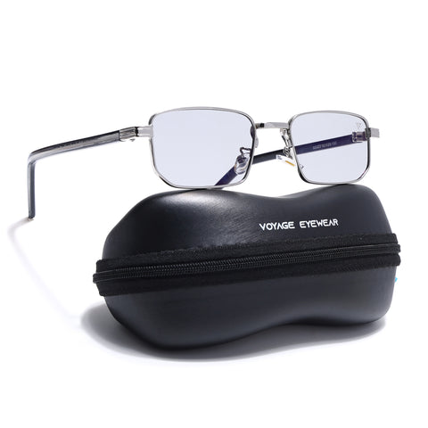 Nomad | Smoked Black Rectangle | Silver Frame - MG7648)