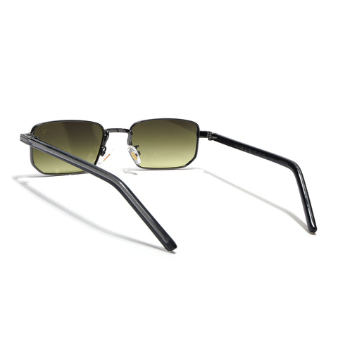 Nomad | Olive & Clear Rectangle Sunglasses | Gunmetal Grey Frame - MG7649)
