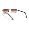 Nomad | Brown & Clear Lens Rectangle Sunglasses | Golden Frame - MG7651)