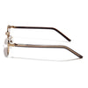 Nomad | Brown & Clear Lens Rectangle Sunglasses | Golden Frame - MG7651)