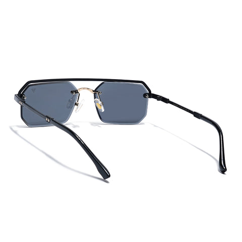 Allure | Grey Half Rim Sunglasses | Black Frame - MG7765