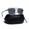 Allure | Grey Half Rim Sunglasses | Black Frame - MG7765