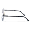 Allure | Purple & Clear Half Rim Sunglasses | Black Frame - MG7766