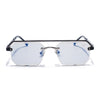 Allure | Light Black Half Rim Sunglasses | Black Frame - MG7767