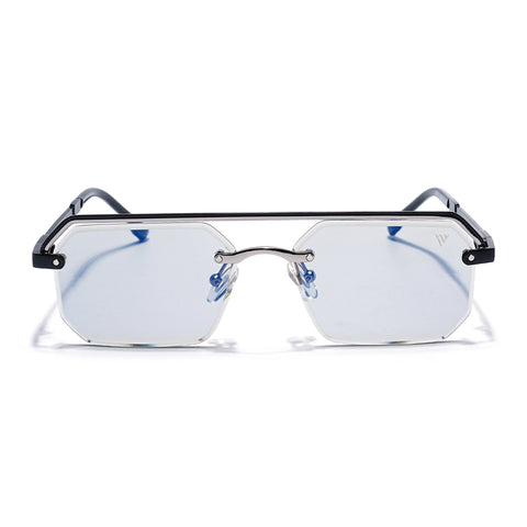 Allure | Light Black Half Rim Sunglasses | Black Frame - MG7767