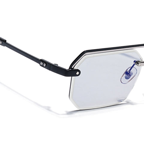 Allure | Light Black Half Rim Sunglasses | Black Frame - MG7767