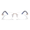 Nexo | Golden Rimless Eyeglasses FMG9264