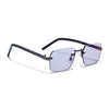 Nexo | Smoke black Rimless Sunglasses | Gun Metal Frame - MG9294