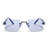 Nexo | Smoke black Rimless Sunglasses | Gun Metal Frame - MG9294