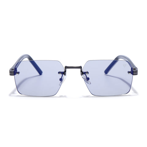Nexo | Smoke black Rimless Sunglasses | Gun Metal Frame - MG9294