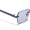 Nexo | Smoke black Rimless Sunglasses | Gun Metal Frame - MG9294