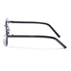 Nexo | Smoke black Rimless Sunglasses | Gun Metal Frame - MG9294