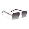 Nexo | Brown Rimless Sunglasses | Golden Frame - MG9295