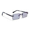 Carter | Smoke Black Rimless Sunglasses | Gun Metal Frame - MG9285