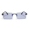 Carter | Smoke Black Rimless Sunglasses | Gun Metal Frame - MG9285