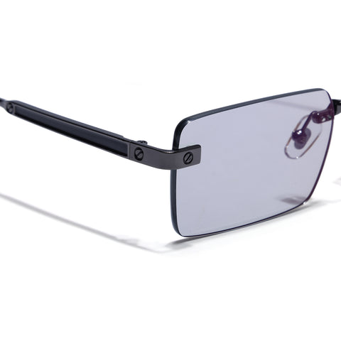 Carter | Smoke Black Rimless Sunglasses | Gun Metal Frame - MG9285