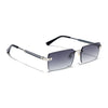 Carter | Olive Rimless Sunglasses | Silver Frame - MG9286