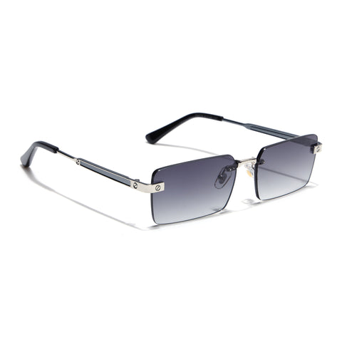 Carter | Olive Rimless Sunglasses | Silver Frame - MG9286