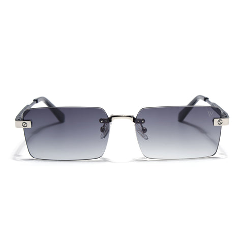 Carter | Olive Rimless Sunglasses | Silver Frame - MG9286