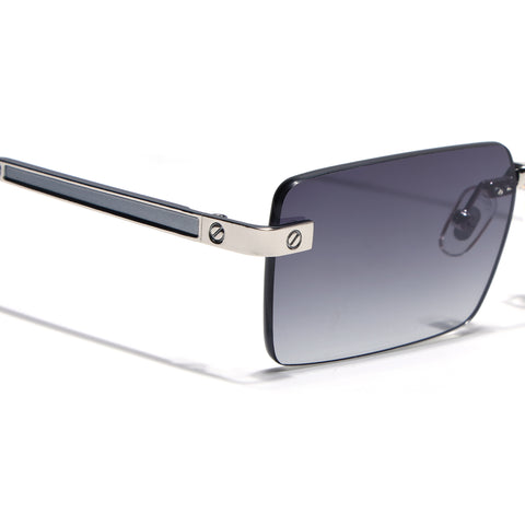 Carter | Olive Rimless Sunglasses | Silver Frame - MG9286