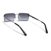 Carter | Olive Rimless Sunglasses | Silver Frame - MG9286