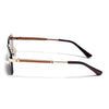 Carter | Brown Rimless Sunglasses | Golden Frame - MG9287