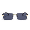 Carter | Black Rimless Sunglasses  | Golden Frame - MG9288
