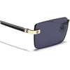 Carter | Black Rimless Sunglasses  | Golden Frame - MG9288