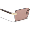 Carter | Maple Brown Rimless Sunglasses | Golden Frame - MG9290