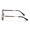 Carter | Maple Brown Rimless Sunglasses | Golden Frame - MG9290