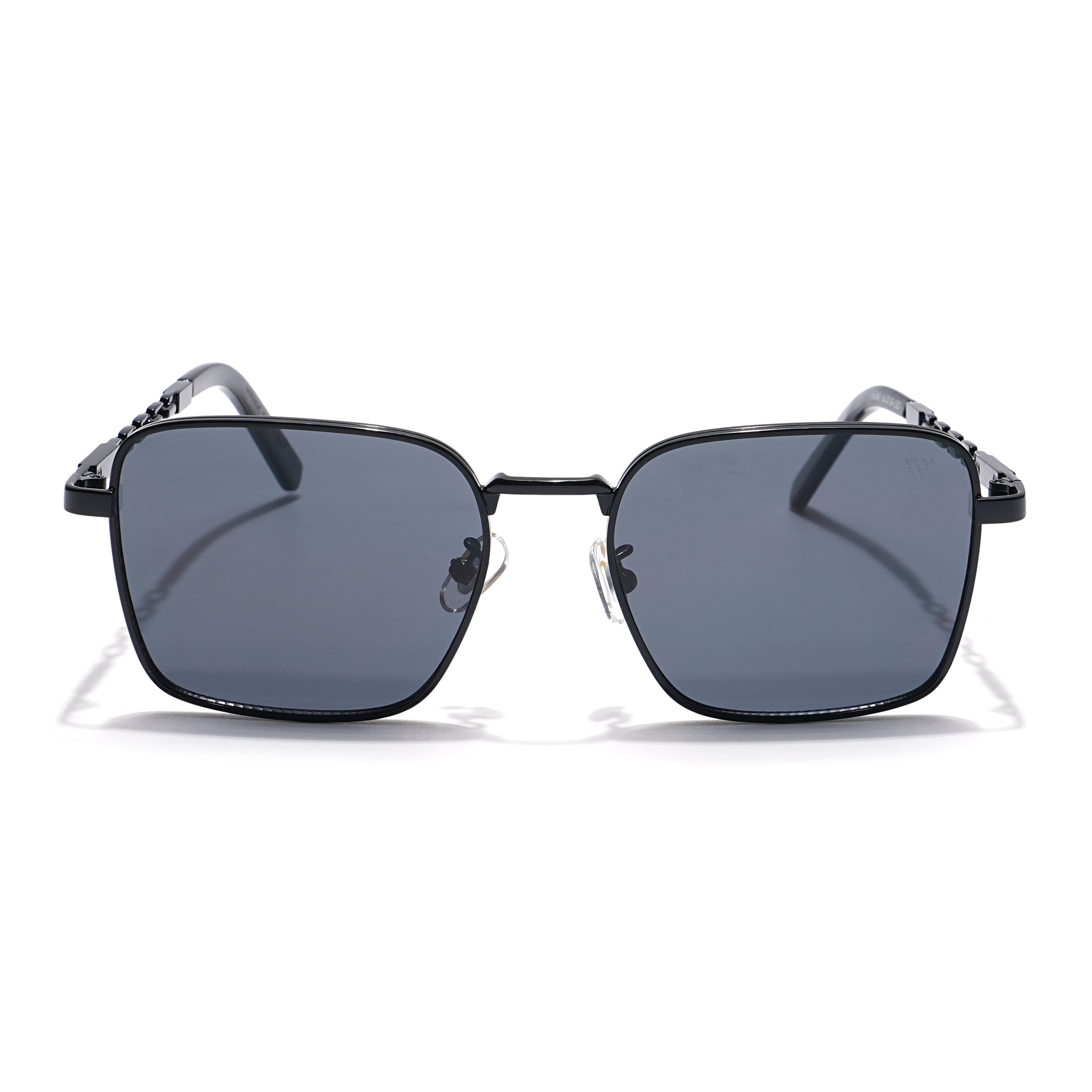 Square Sunglasses (Black Lens | Black Frame - MG6009)