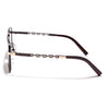 Square Sunglasses (Olive & Clear Lens | Brown & Golden Frame - MG6011)