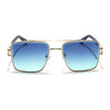 Wayfarer Sunglasses (Grey & Blue Lens | Golden Frame - MG5993)