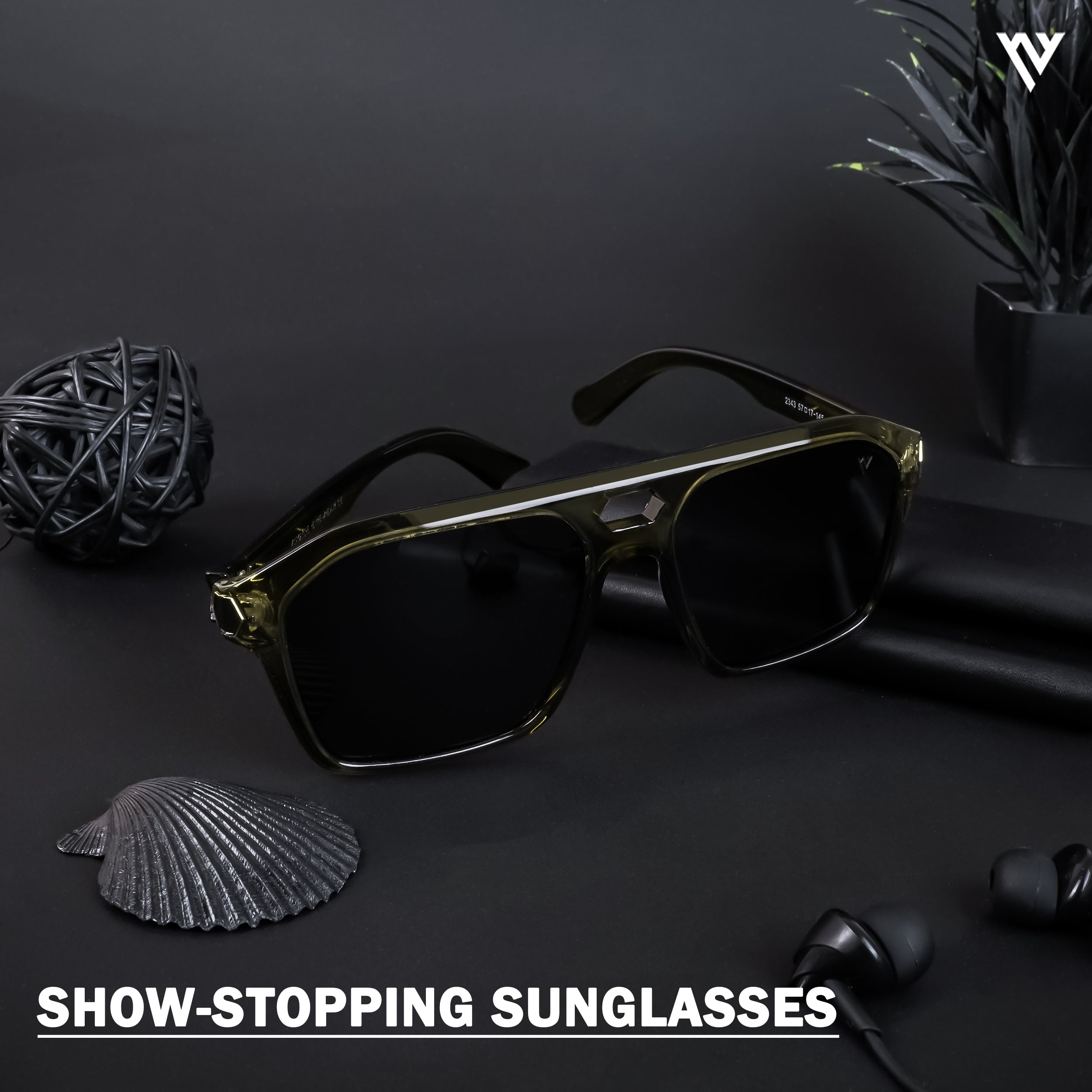 Voyage Exclusive Green Polarized Wayfarer Sunglasses for Men & Women - PMG4347