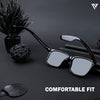 Shine Black Polarized Wayfarer Sunglasses - PMG4487