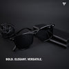 Polarized Black Wayfarer Sunglasses - PMG3723