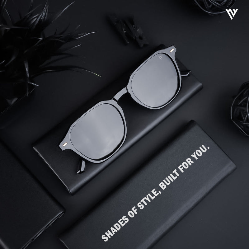 Polarized Black Round Sunglasses - PMG3720