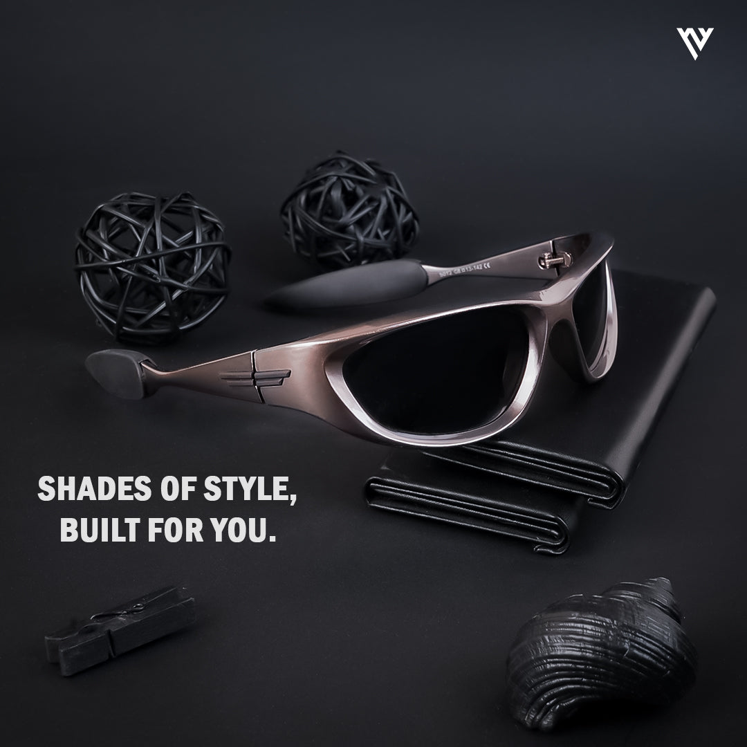 Echelon | Copper & Black Polarized Wrap Around Sunglasses - PMG4021