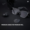 Voyage Exclusive Gradient Grey Polarized Wayfarer Sunglasses - MG4113