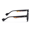 Round Sunglasses for Men & Women (Black Lens | Black & Demi Brown Frame - MG7668)