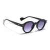 Round Sunglasses for Men & Women (Grey & Clear Lens | Black Frame - MG7669)