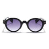 Round Sunglasses for Men & Women (Grey & Clear Lens | Black Frame - MG7669)