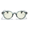 Round Sunglasses for Men & Women (Light Green Lens | Transparent Green Frame - MG7670)