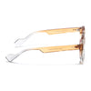 Round Sunglasses for Men & Women (Orange & Clear Lens | Transparent Orange Frame - MG7671)