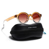 Round Sunglasses for Men & Women (Orange & Clear Lens | Transparent Orange Frame - MG7671)