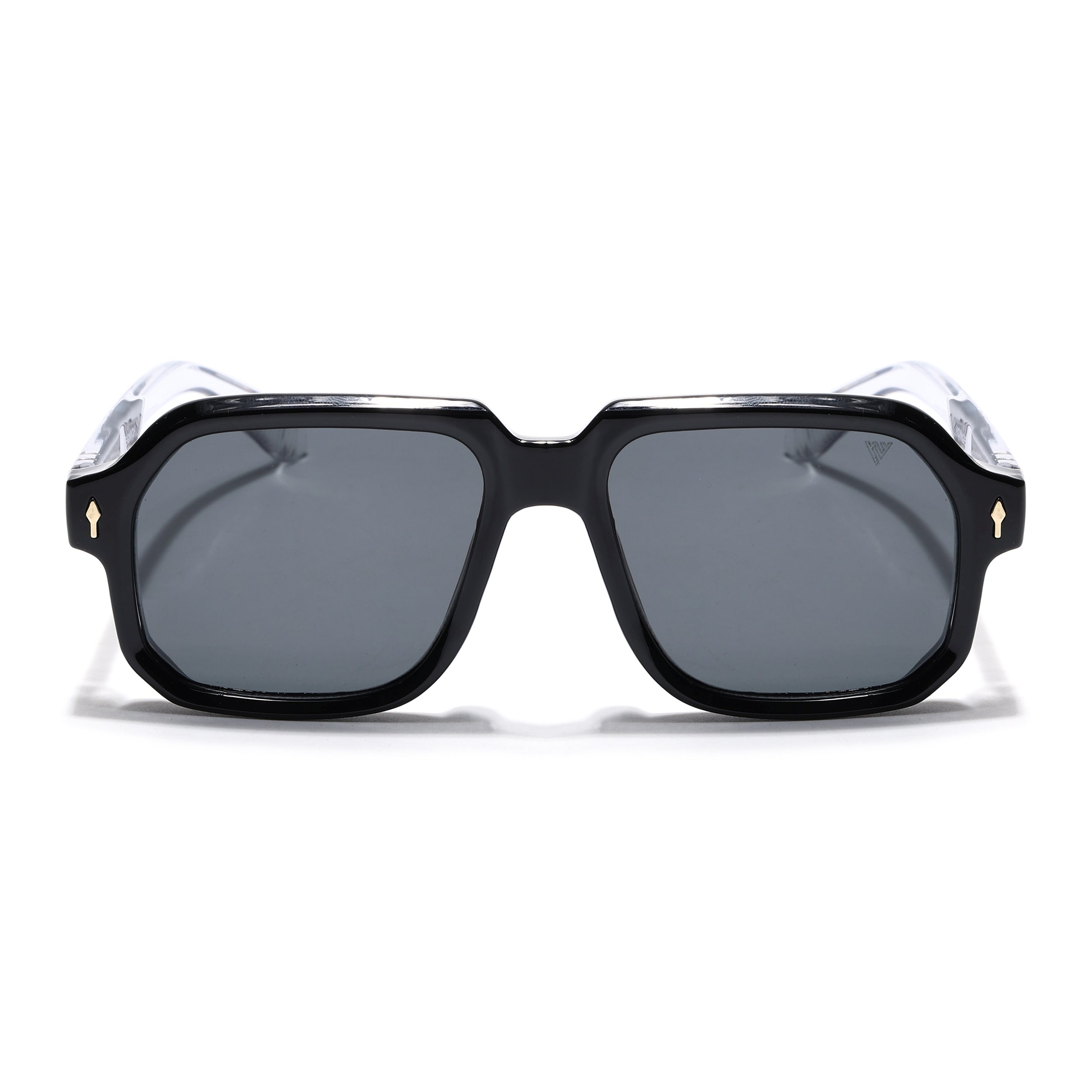 Wayfarer Sunglasses for Men & Women (Black Lens | Black Frame - MG7663)
