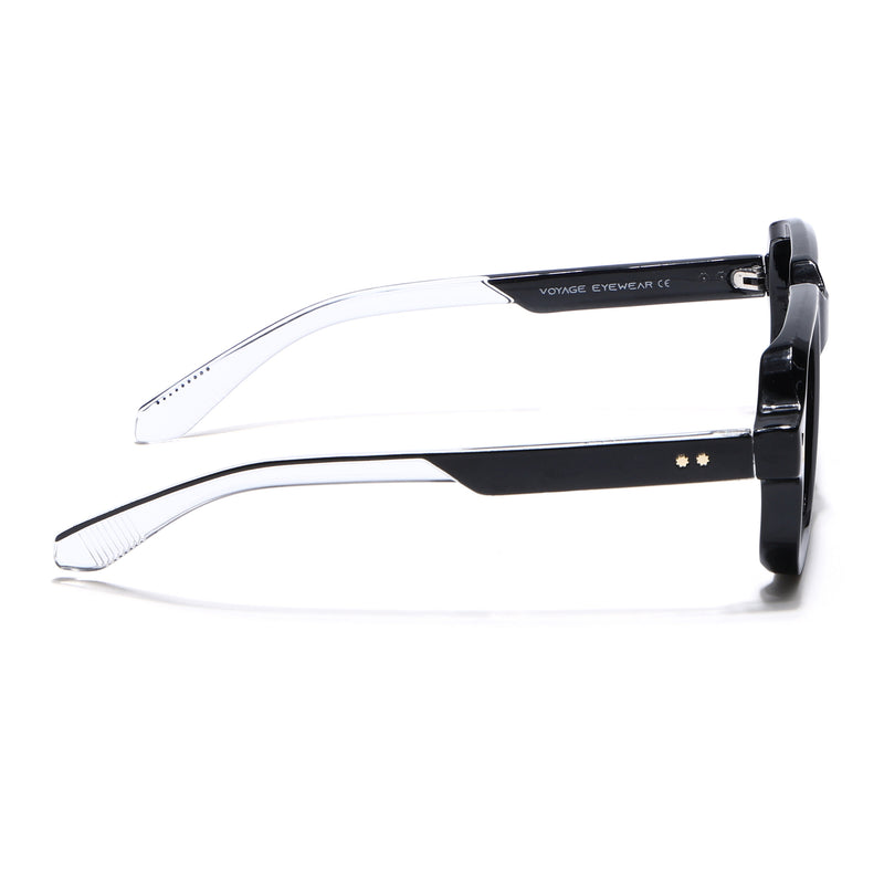 Wayfarer Sunglasses for Men & Women (Black Lens | Black Frame - MG7663)